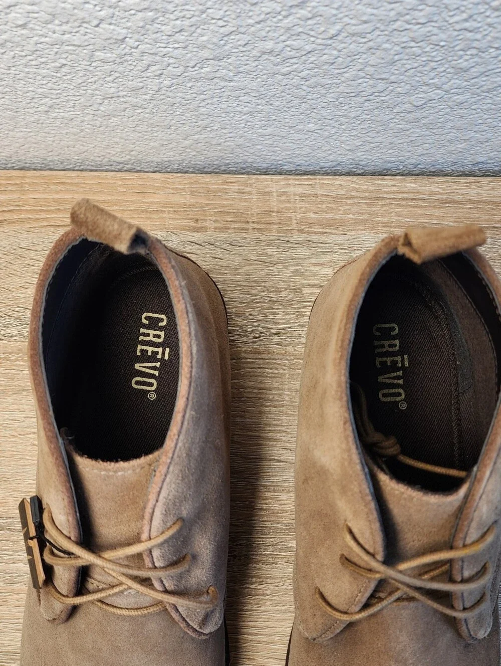 NWT CREVO Josiah Chukka Boot Tan Suede Leather Lace Up Shoe Men's 12